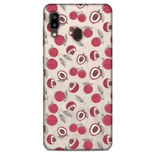 Frutix Lychee 01 Samsung Galaxy A20 Kılıf Desenli Silikon