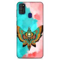 Lopard Samsung Galaxy M21 Uyumlu Kılıf Tattoo's (21) Koruyucu Kapak İskelet Kelebek
