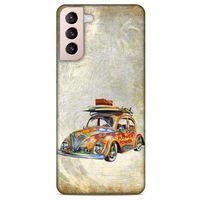 Lopard Samsung Galaxy S21 Plus Uyumlu Kılıf Retro (36) Glitter Kılıf
