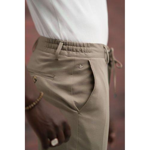 Regular Fit Likralı Penye Kumaş Beli İplikli Ve Lastikli Jogger Pantolon