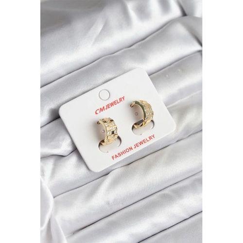 14K Gold Renk Kaplama CM Kadın Küpe