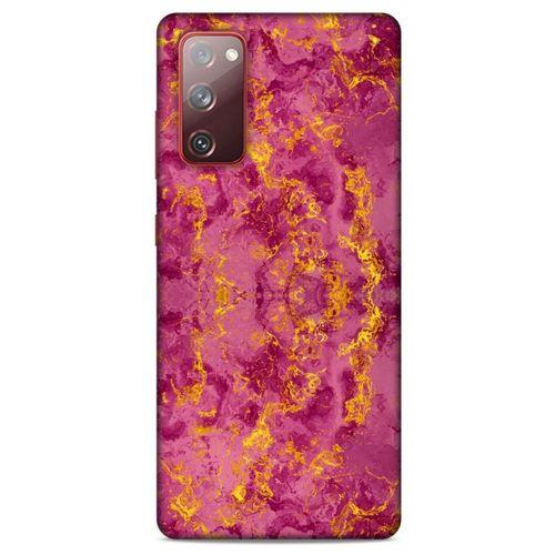 Mermer Desenli (35) Tema Fit Design Kılıf Burgonya Samsung Galaxy S20 Fe Kılıf