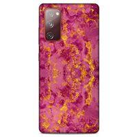 Mermer Desenli (35) Tema Fit Design Kılıf Burgonya Samsung Galaxy S20 Fe Kılıf