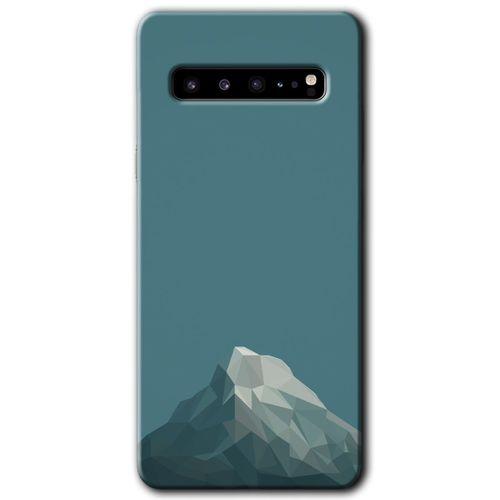 Potkal Hediye Fabrikası Samsung Galaxy S10 Plus Kılıf HD Desen Baskılı Arka Kapak - Alone Mountain