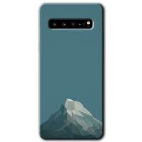 Potkal Hediye Fabrikası Samsung Galaxy S10 Plus Kılıf HD Desen Baskılı Arka Kapak - Alone Mountain