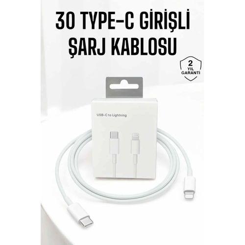 Iphone Uyumlu İos Uyumlu Lightning Hızlı Şarj Tye C Lightning Şarj Kablosu