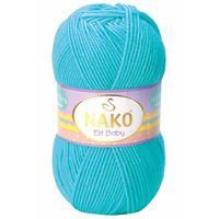 1 Adet Elite Baby El Örgü İpi Tüylenmeyen Bebek Yünü Turkuaz 3323