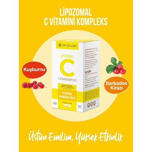 Dr. Gülzari Dr.Gülzari Lipozomal Vitamin C Kompleks 30 Çiğneme Tableti 8699868780074
