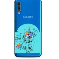 Zoologix (24) Samsung Galaxy A30s Şeffaf Kılıf Silikon Desenli