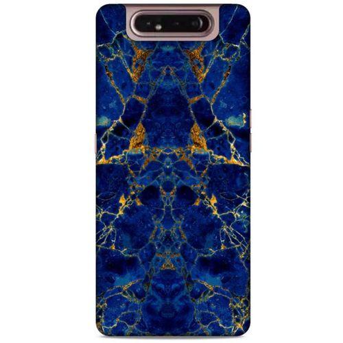 Samsung Galaxy A80 Uyumlu Kılıf Mavi Delisi (3) Kapak Suluboya