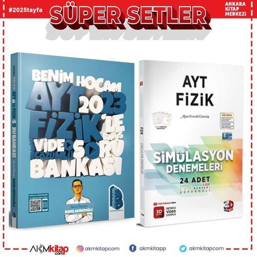Benim Hocam 2023 AYT Fizik Soru Bankası ve 3D AYT Deneme Seti 2 Kitap
