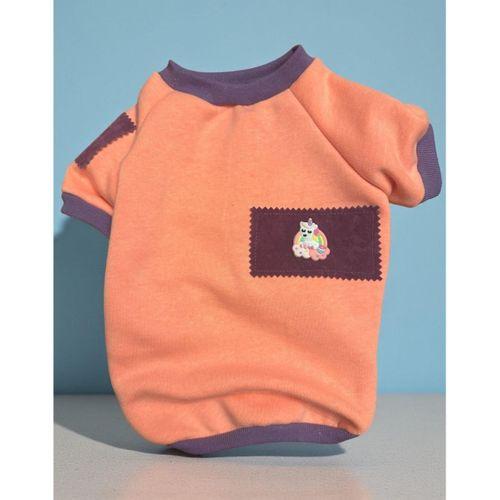 Sevimli Unicorn Marşmelov Pembe Köpek Polar Sweatshirt