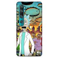 Xiaomi Mi Note 10 Uyumlu Kılıf Rick And Morty (42) Rugged Armor Kılıf Story Train Morty