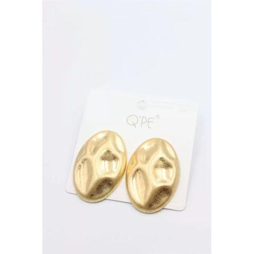 Mat Plaka Küpe - Altın