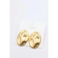 Mat Plaka Küpe - Altın