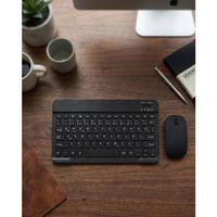 Wireless Klavye Mouse Seti Bluetooth Bağlantılı İnce Tasarım Sessiz Kullanım