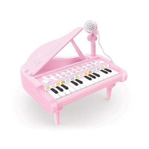 MP3 çalar ve mikrofonlu mini piano ile çocukların müzik ve koordinasyon gelişimi