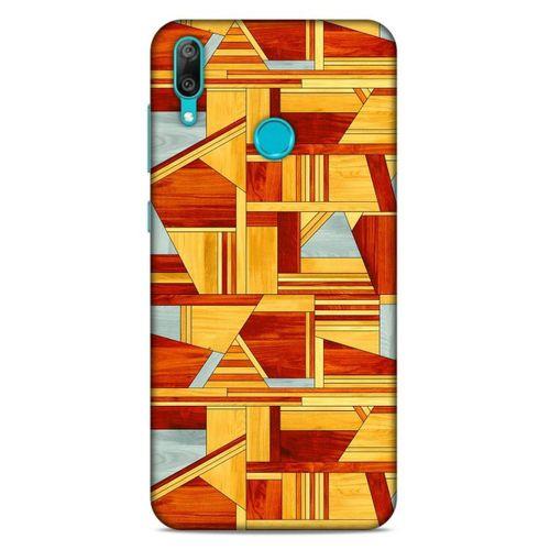 Lopard Huawei Y7 2019 Uyumlu Kılıf Wood'X (44) Tough Armor Kılıf Desenli