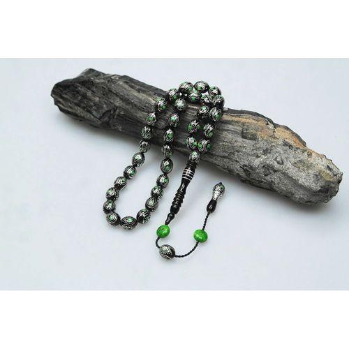 Oltu Taşı Yesil Damla İçi Damla Tespih