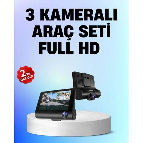 Full Hd 1080p 3 Kameralı Araç Dvr – Gece Görüşlü Ve G-sensörlü Güvenlik Çözümü