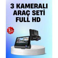 Full Hd 1080p 3 Kameralı Araç Dvr – Gece Görüşlü Ve G-sensörlü Güvenlik Çözümü