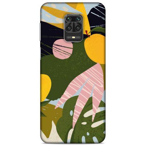 Lopard Xiaomi Redmi Note 9S Uyumlu Kılıf Soyut Sanat (33) Baskılı Hybrid Kılıf