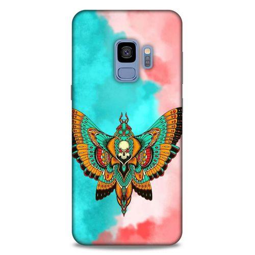 Lopard Samsung Galaxy S9 Uyumlu Kılıf Tattoo's (21) Koruyucu Kapak İskelet Kelebek
