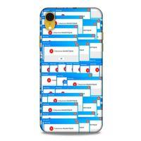 Retro (48) Desen Bumper Kılıf Renkli Apple iPhone XR Kılıf
