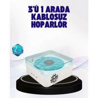 Dekoratif Gece Işıklı Bluetooth Hoparlör – Zaman Ve Pil Ekranlı