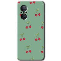 Huawei Nova 9 SE Kılıf HD Desen Baskılı Arka Kapak - Kiraz Berry + Kırılmaz Cam