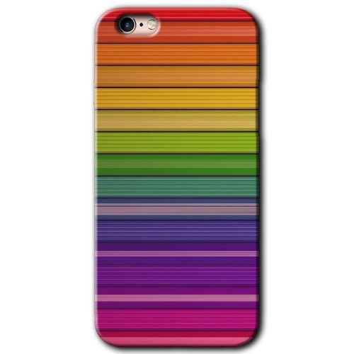iPhone 6s Kılıf HD Desen Baskılı Arka Kapak - Colorful Lines