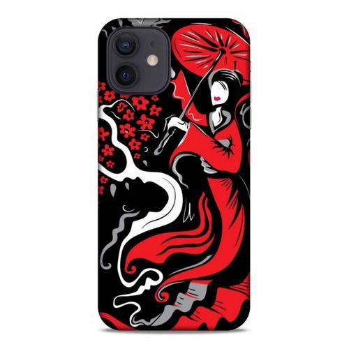 Lopard Apple iPhone 12 Uyumlu Kılıf Soyut Sanat (11) Baskılı Tam Koruma