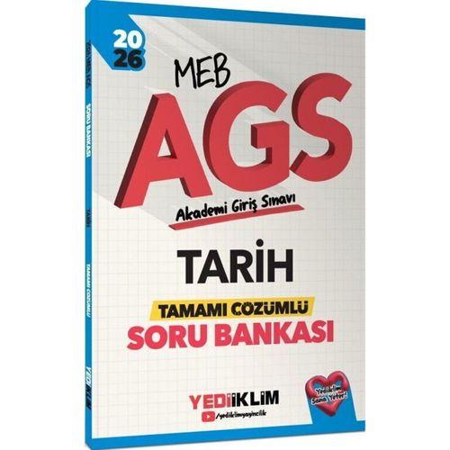 2026 MEB AGS Tarih Tamamı Çözümlü Soru Bankası Yediiklim Yayınları