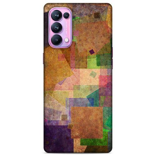 Lopard Oppo Reno 5 Pro 5G Uyumlu Kılıf Soyut Sanat (37) Baskılı Silicone Cover