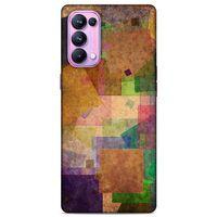 Lopard Oppo Reno 5 Pro 5G Uyumlu Kılıf Soyut Sanat (37) Baskılı Silicone Cover