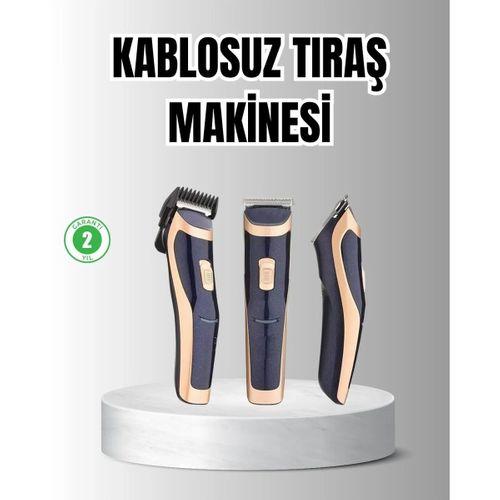 Unisex Şarjlı Saç Ve Sakal Tıraş Makinesi – Ayarlanabilir Tarak Başlıkları, Sessiz Motor