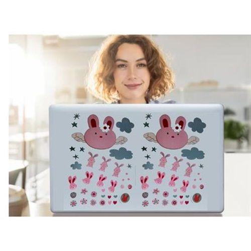 Defter Sticker,Laptop Sticker Tavşan Desenli Pvc 70X50X0,5Cm
