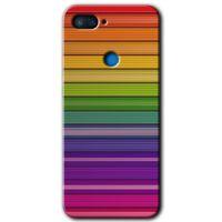 Xiaomi Mi 8 Lite Kılıf HD Desen Baskılı Arka Kapak - Colorful Lines