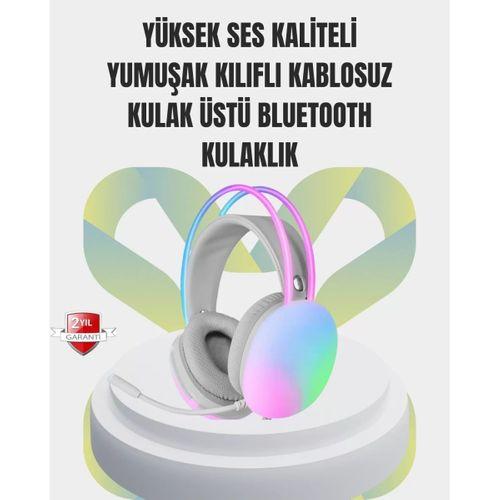 40mm Sürücülü Rgb Kablosuz Kulaklık – Oyun Ve Müzik İçin