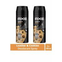 2 Adet Axe Erkek Sprey Deodorant Leather & Cookies 48 Saat Etkileyeci Koku 150 ml