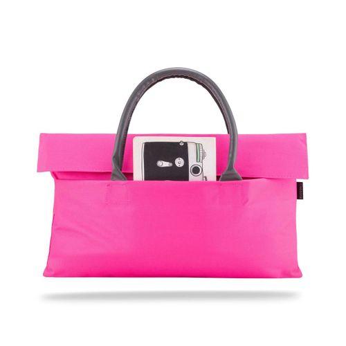 Classone BYN-EL006 WTXPro Su Geçirmez Kumaş 13-14 inch Bayan Laptop El Çantası- Tote Bag- Pembe