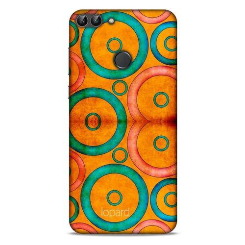 Huawei Psmart Kılıf Pastel Renkler (39) Liquid Crystal Kılıf Turuncu Yeşil