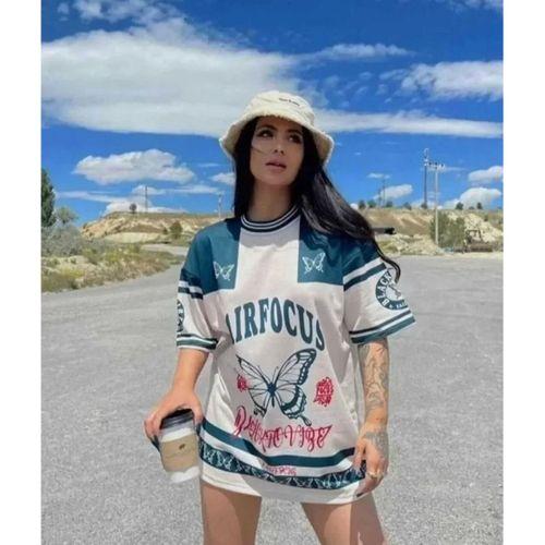 Pilelistore Dijital Baskılı Tshirt - Mavi