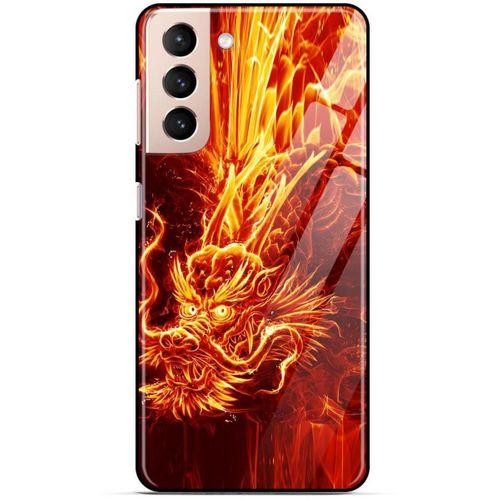 Samsung Galaxy S21 Plus Kılıf Dragons (12) Koruyucu Silikon Ateş Ejderhası