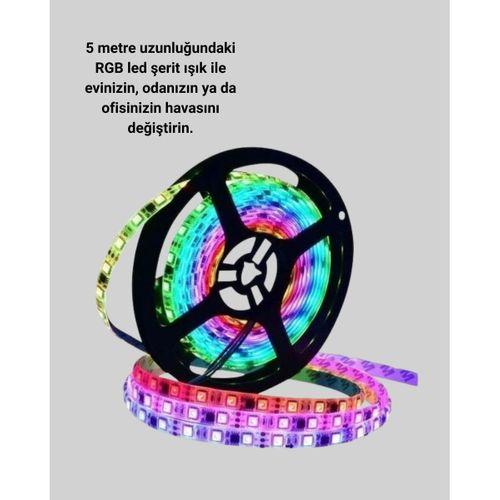 Kumandalı 5 Metre Şerit Led Dekoratif Aydınlatma