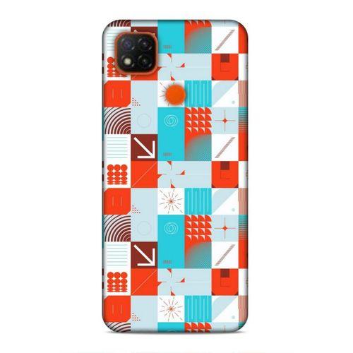Xiaomi Redmi 9C Uyumlu Kılıf Insomnia (33) Hybrid Kılıf Turkuaz Kırmızı
