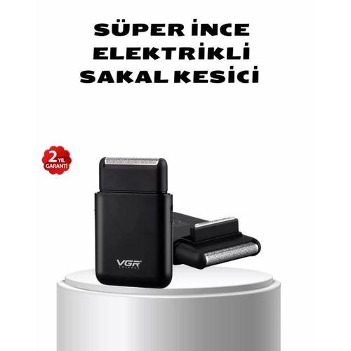 Elektrikli Tıraş Makinesi Çift Başlıklı Ultra İnce Tasarım
