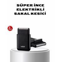 Elektrikli Tıraş Makinesi Çift Başlıklı Ultra İnce Tasarım