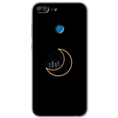 Potkal Hediye Fabrikası Honor 9 Lite HD Baskılı Kılıf + 9D Tam Ekran Koruyucu - İyi Geceler