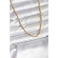 14K Gold Renk Kaplama Topçuk Zincirli Model CM Kadın Kolye